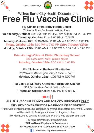 2018 Flu Vaccine Clinic