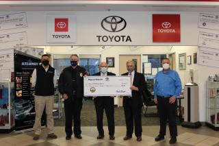 WBPD Receives Donation from MotorWorld Toyota